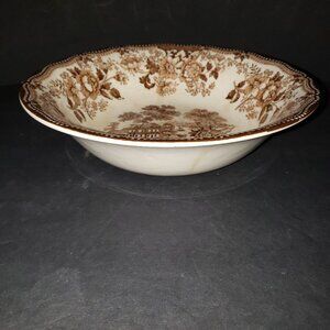 Vintage Royal Staffordshire "Tonquin Brown" Soup Bowl Excellent Condition 1930